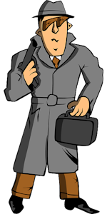 Spy Dressed in Trenchcoat