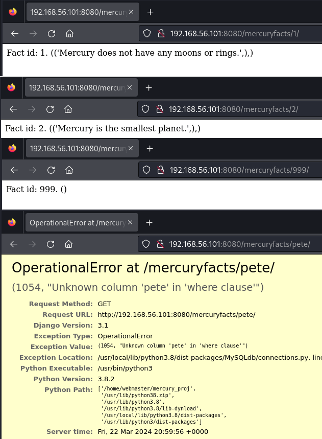 Mercury Facts Enumeration