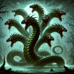 The Lernaean Hydra from Greek mythology