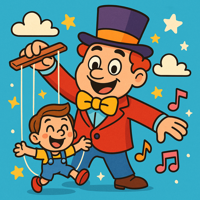 An image representing a generic puppet master