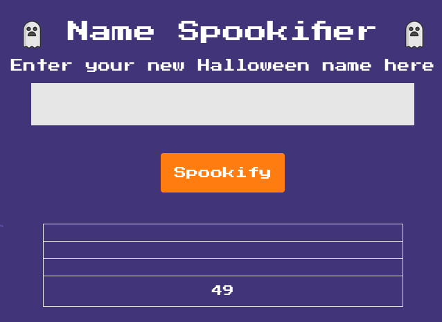 Spookifier SSTI Check One